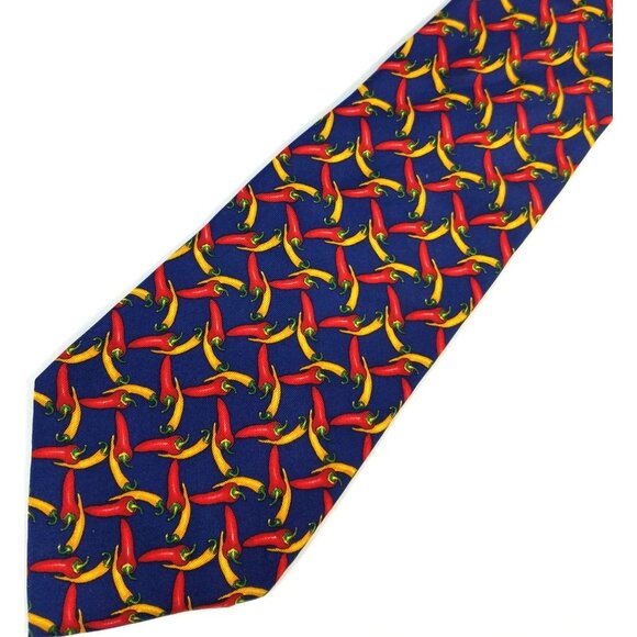 Lands' End Other - Lands End Men's Neck tie Chili Peppers Silk Novelty necktie Made in USA